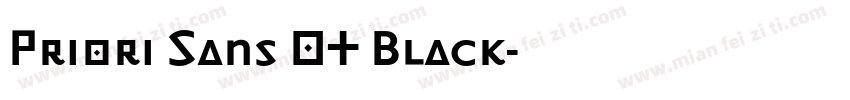 Priori Sans OT Black字体转换
